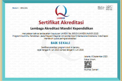 MA Education – Baik Sekali MA Education - Baik Sekali